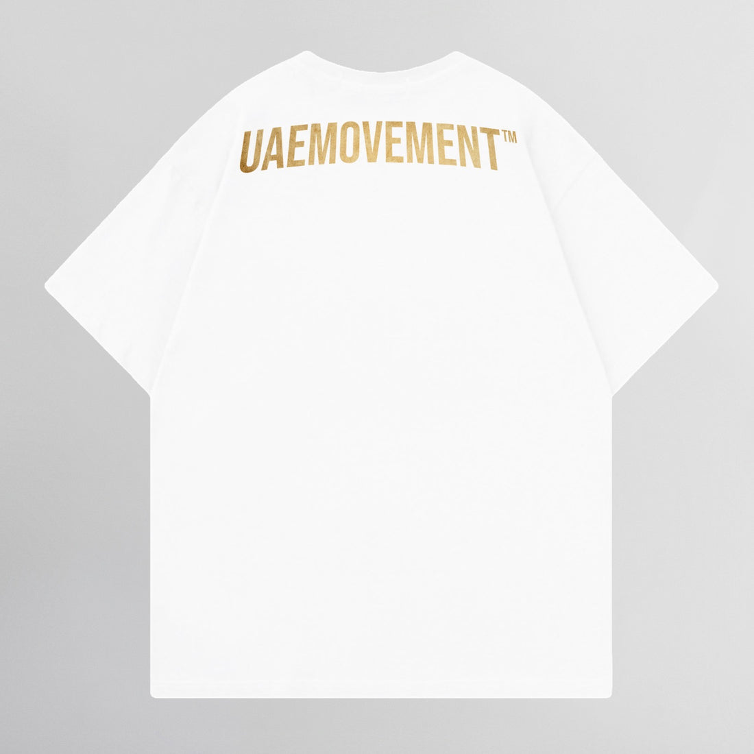 WHITE / GOLD PRINT