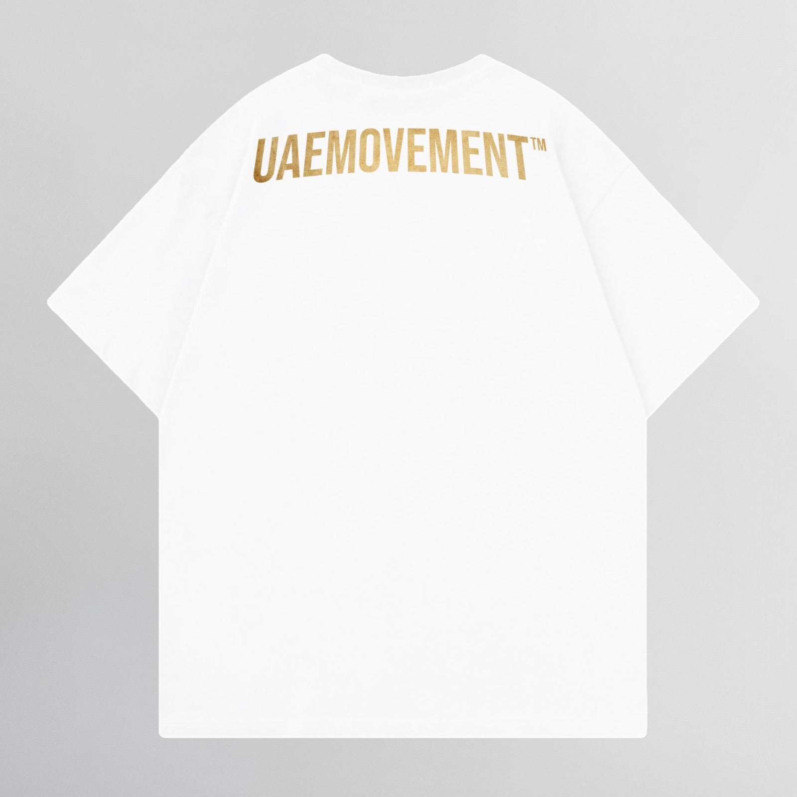 WHITE / GOLD PRINT