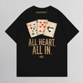 Cards of Love 971 Oversized Tee - Black Back