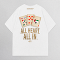 Cards of Love 971 Oversized Tee - White Back